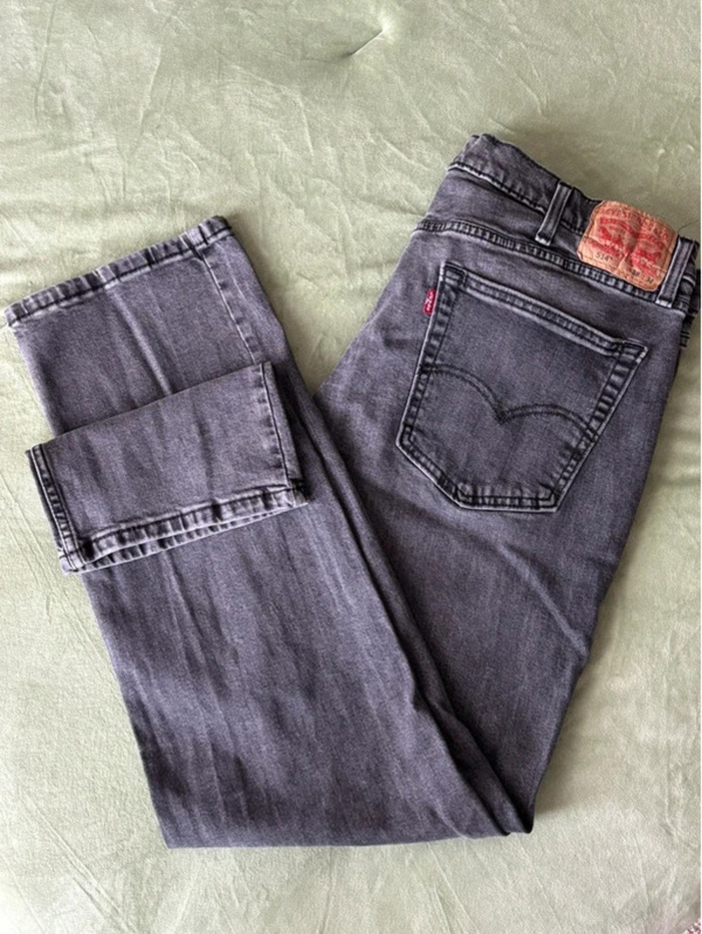 Levi's 514 Straight Fit Jeans, Grey/Black Wash, W38 L34 [COPY]